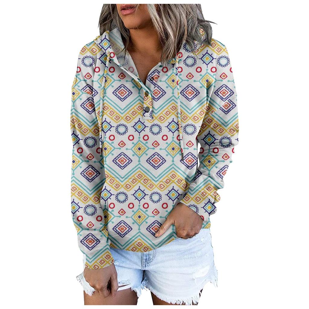 Рубашки с длинным рукавом для женщин, легкие свободные повседневные пуловеры с капюшоном и принтом, веревочные топы с круглым вырезом