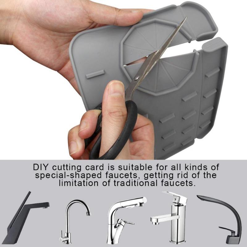 Силиконовый коврик для сушки крана раковины, двухсторонний коврик для слива воды, защита от брызг раковины, кухонные принадлежности