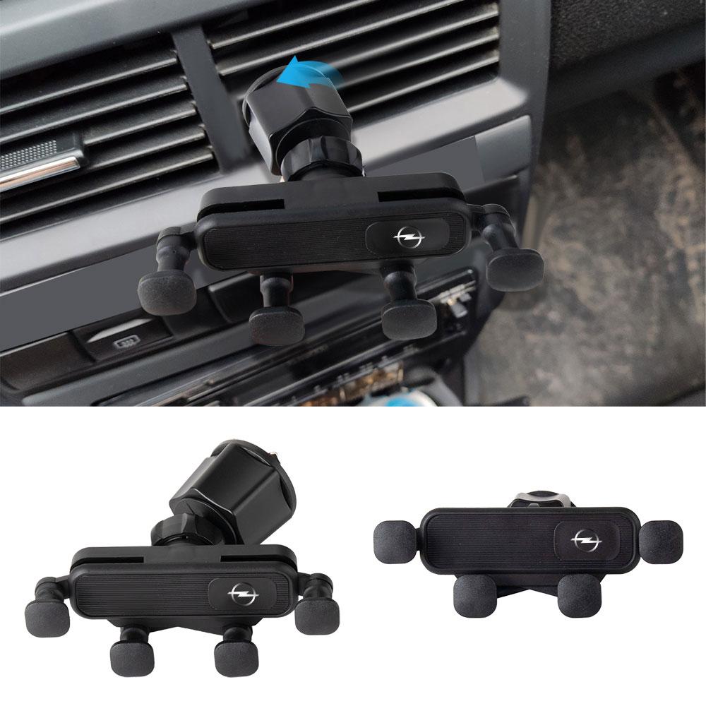 New 360° Rotation Gravity Car Phone Holder Air Vent Clip Accessories For Opel OPC Astra J H G K Insignia Corsa Car Wheel Hubcap