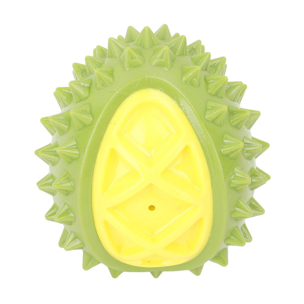 Durian Shaped Dog Toy Ball TPR Interactive Multi Functional Reduce Anxiety Sound Durian Dog