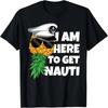 Футболка с принтом 'Here To Get Nauti' (Здесь, чтобы стать морским) и перевернутым ананасом-свингером