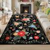 Boho Floral Style Carpets for Living Room Colorful Flowers Bedroom Decor Carpet Fluffy Soft Bedside Rug Home Thicken Plush Mat