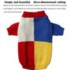 Color matching Pullover Warm Puppy Clothes Autumn Winter Home Wear  Small Medium Dogs