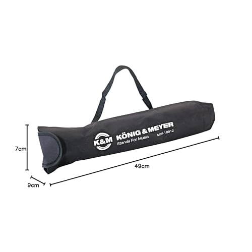 K&M Music Stand Carrying Case [10012] Color: Black