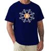 Bitcoin Surrounded By Blockchain Links Unisex TShirt Fashion Plus Size T Shirts Unisexs ONeck Cotton Tees Short Summer Male