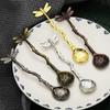 1PC Vintage Spoon For Coffee Tea Ice Cream Spoon Dragonfly Stars Design Gift For Souvenir