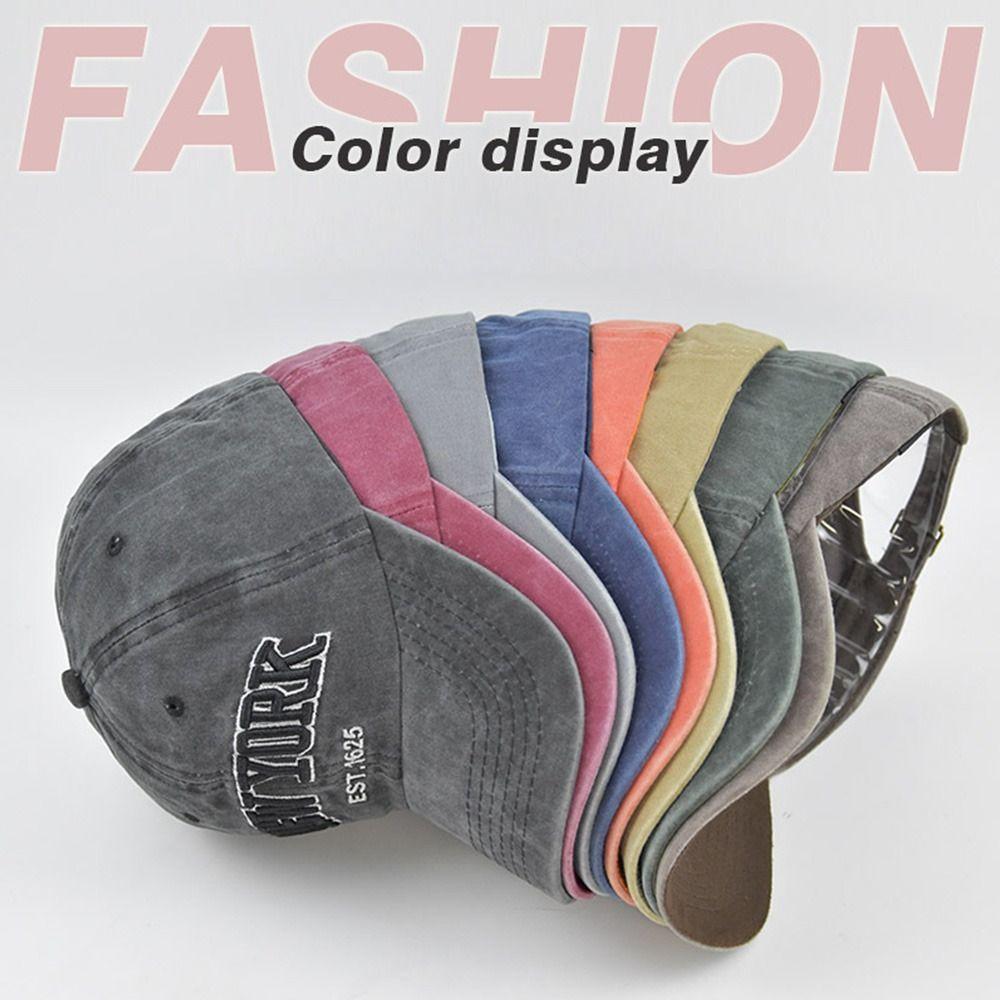 Adjustable Distressed Faded Cap New York Embroidery Baseball Caps Sunscreen Hats Baseball Hats