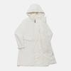 Descente [Dualis] Женское утепленное длинное пальто от непогоды цвета слоновой кости (Sp312Djk92)