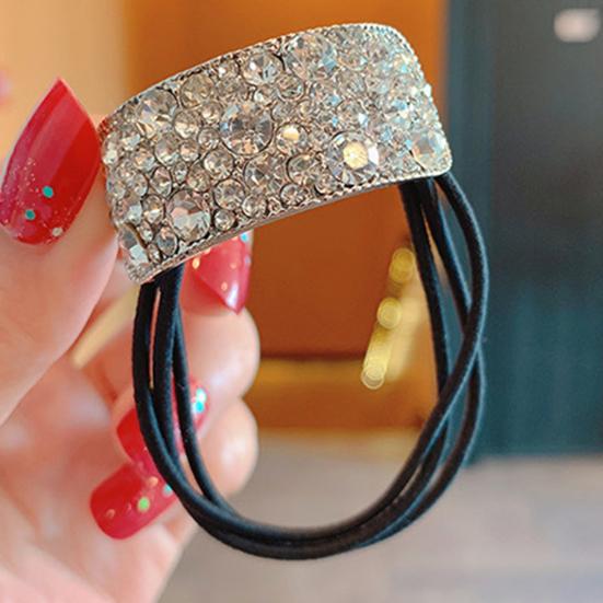 2 шт. резинки для волос, блестящие стразы, эластичные резинки для хвостиков, сверкающие блестящие веревки для волос, аксессуары для волос