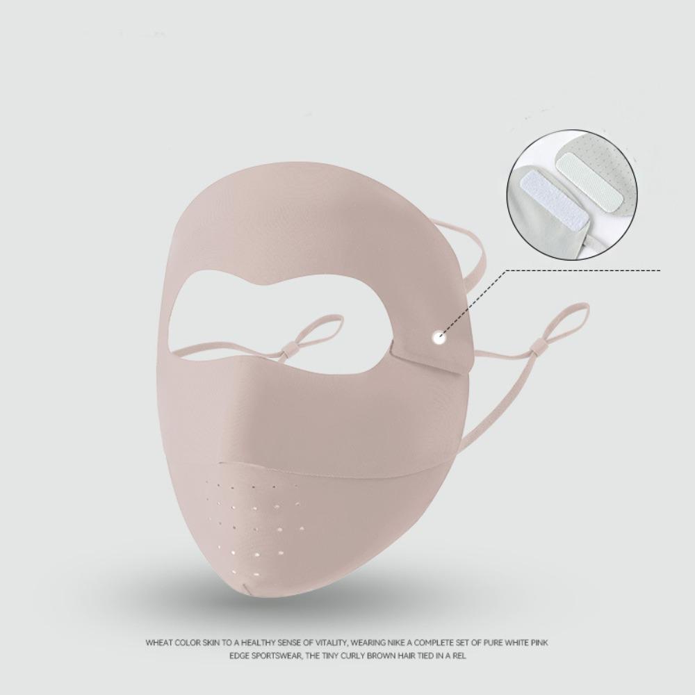 Breathable Sunscreen Mask Thin Face Gini Mask Adjustable Face Cover  Riding
