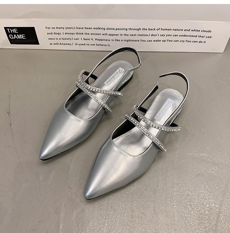 Новые летние роскошные женские босоножки для вечеринок 2025 года, сексуальные черные туфли на низком каблуке, модные и универсальные женские туфли под платье