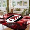 Fulham Football Design Crystal Velvet Rug Soft Decorative Mat for Bedroom Entrance