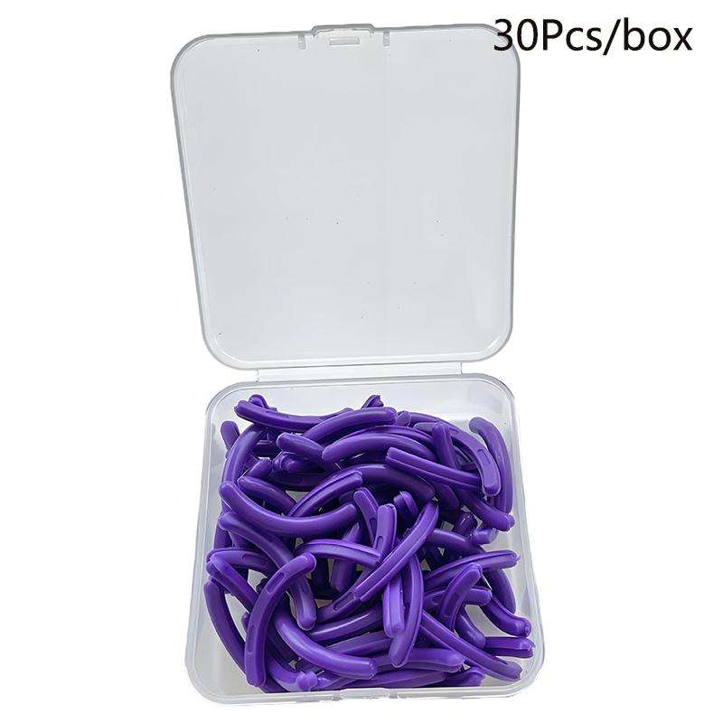 Цветной керлер для ресниц Заменить резину 30 шт./коробка Черный Белый Синий Эластичные сменные резиновые полоски для керлера для ресниц Аксессуары