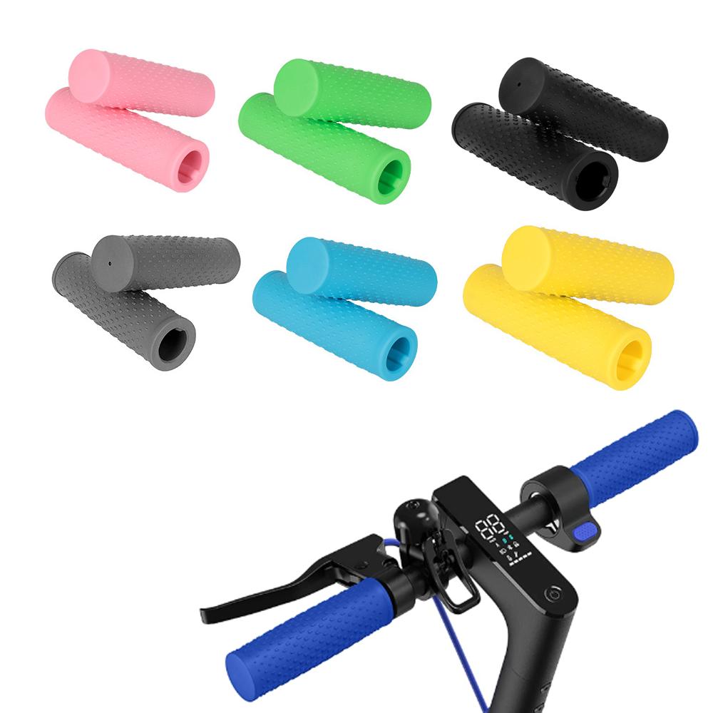 1 Pair Non-slip Handle Grips Coloured Handlebar Silicone Sleeve for Xiaomi M365 1S Pro Pro2 MI3