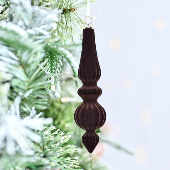 6 шт. флокированных рождественских шаров неправильной формы, небьющиеся рождественские шары, легкие праздничные подвесные украшения для рождественской елки, домашний декор