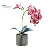 Искусственное растение в горшке, искусственная орхидея-мотылек, бонсай, настольный искусственный фаленопсис, цветы для домашнего обеденного стола, украшения офисного стола