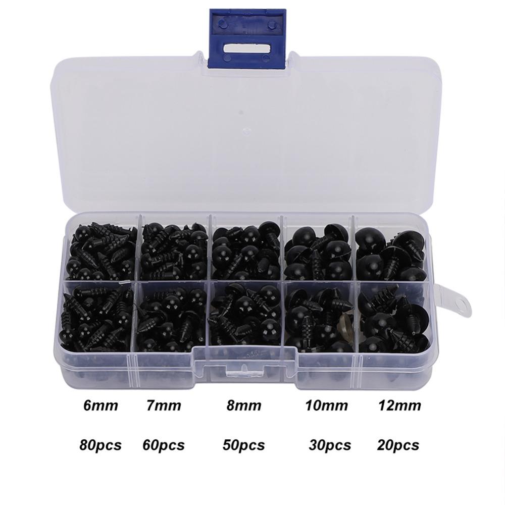 240pcs With Washers Doll Eyes Plastic Bear Making Supplies Safety Eyes Plush Animal Making
