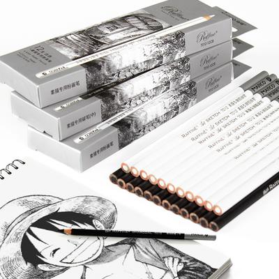 Карандаш угольный Marco White Professional Черный угольный карандаш Эскизный рисунок Для рисования Канцелярские товары Мягкий-средний-твердый Угольный карандаш