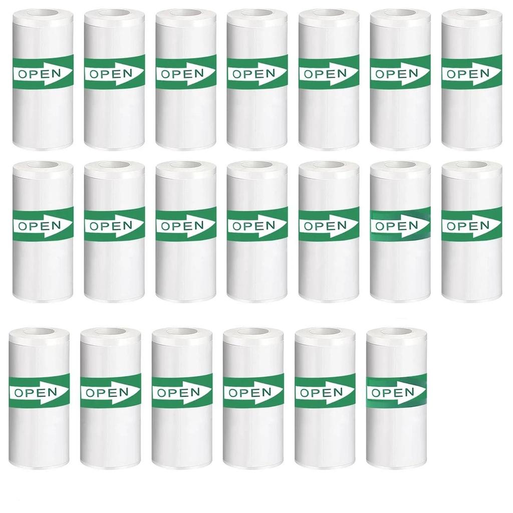 20PCS Mini Printer Paper Thermal Self-adhesive Paper, Labels, Photos, Notes, 5.7 X 2.5cm