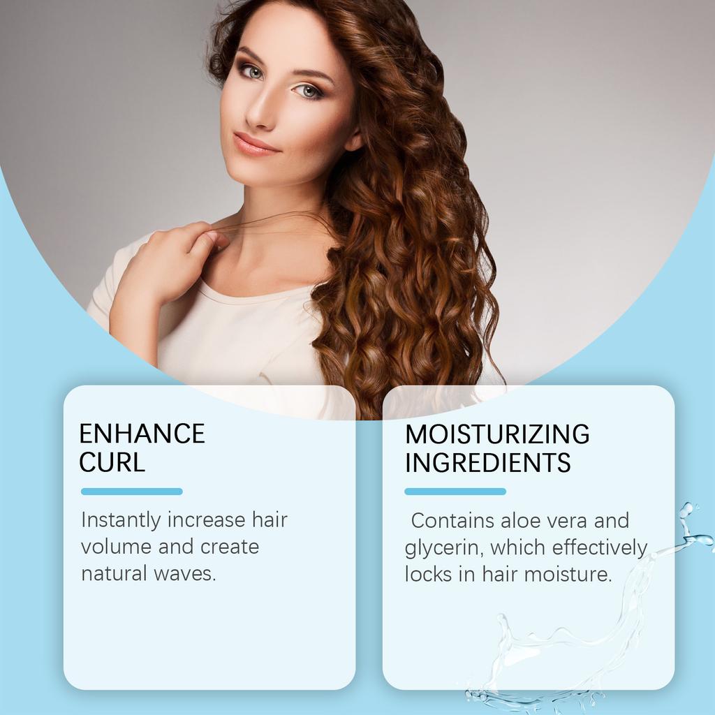 Спрей для укладки волос с морской солью Сильная фиксация Глубокое питание Легкое очищение Утолщающий Кудрявый Уменьшает сухость Поддерживает гладкость Спрей для ухода за волосами