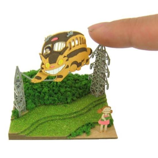 Sankei Studio Ghibli Мини Мой сосед Тоторо Мэй и Кот-автобус Бумажная модель Без масштаба MP07-04