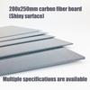 Carbon Fiber Sheet 200x250mm Glossy Finish Flat Carbon Fiber Board Plate Plain Weave Panel Sheet for Kite Remote Drones