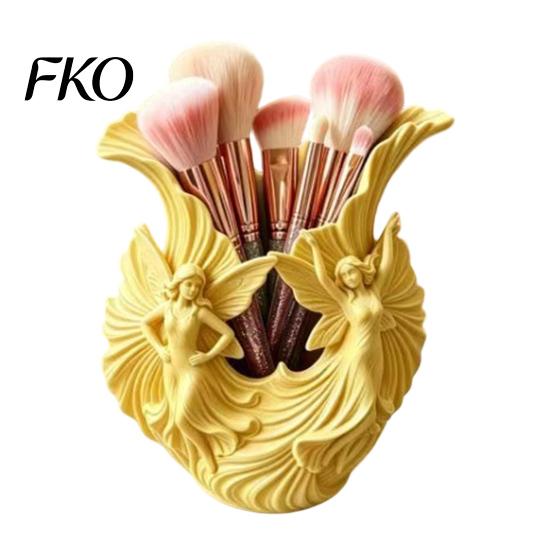 Special Gift for Art Lovers 3D Printed Pen Holder, Fairies Desktop Organizer Pens, Pencils, Makeup Brushes, Decorative Pencil Bedroom Minimalist