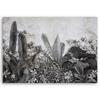 Canvas Print, Exotic Leaves On Concrete Background