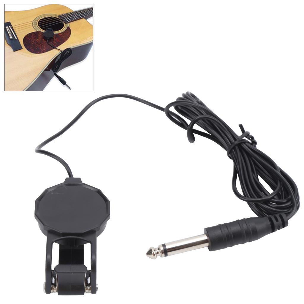 ClipOn Pickup Microphone Piezo Violin Acoustic Guitar Ukulele Musical Instrument Accessories