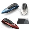 Multi Player Competition Mini Remote Control Speedboat 2.4G Waterproof Dual Propeller Off-Water Induction Lighting RC Boat Toy