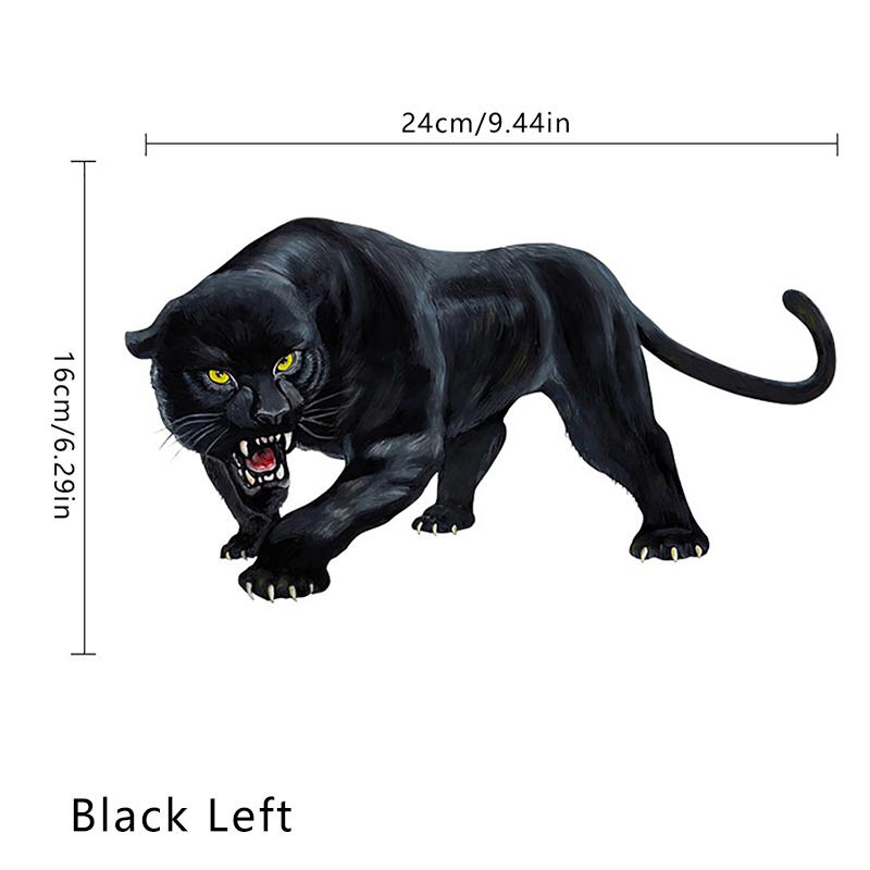 Мультфильм 3D наклейки для автомобиля животное Черная пантера рев бампера царапины