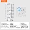VEVOR 5 Tiers Water Jug Holder, 5 Gallon Water Bottle Holder, Double Row Water Bottle Rack for 10 Bottles, Heavy Duty Water Jug Rack for Kitchen