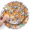 50 оригинальных наклеек Marmot с граффити: Ручная роспись милых животных для декора чехлов телефонов и бутылок для воды.