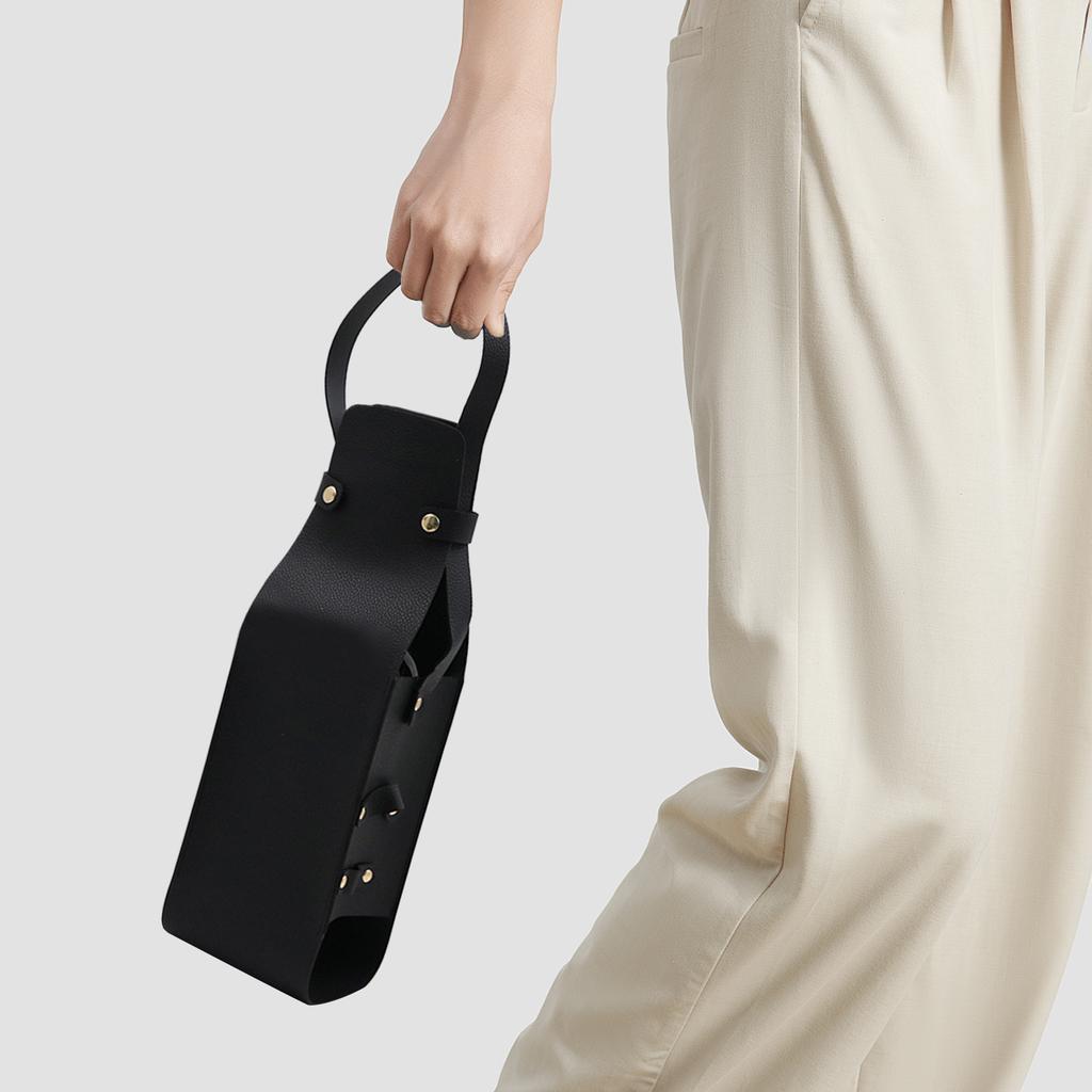 Сумка-тоут для вина из ПУ кожи, держатель для вина, чехол для переноски, переноска для вина с ручкой, переноска для бутылок спиртного, дорожный мешочек, дорожная сумка для вина