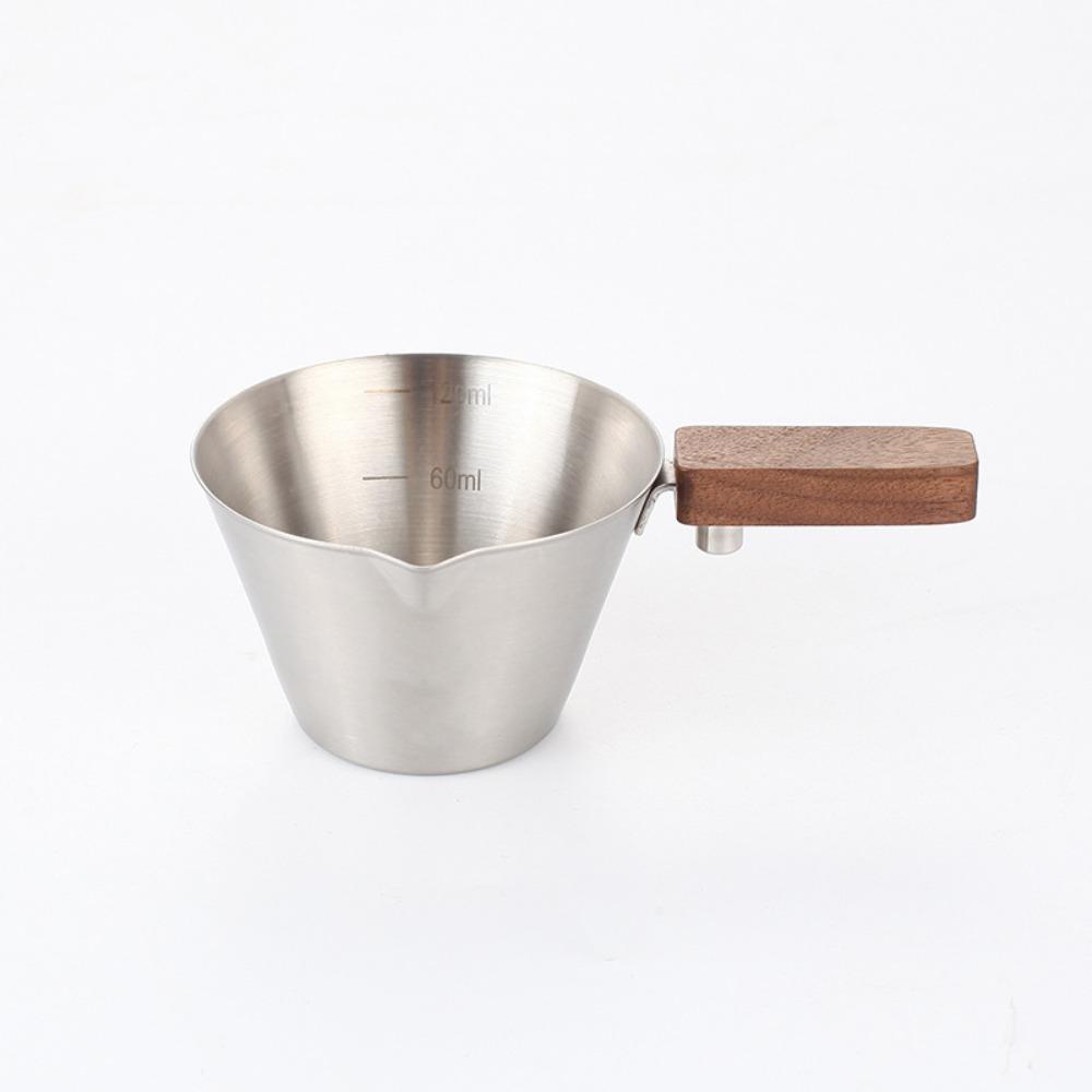 With Handle Espresso Pouring Mug Stainless Steel Coffee Pouring Cup New Espresso Mug