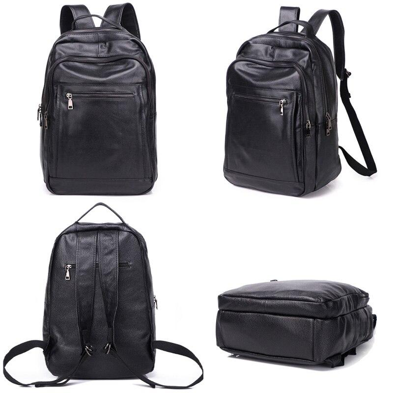 Рюкзак Zency из мягкой воловьей кожи большой вместимости, женский рюкзак, модная школьная сумка, противоугонные водонепроницаемые сумки для мужчин и женщин