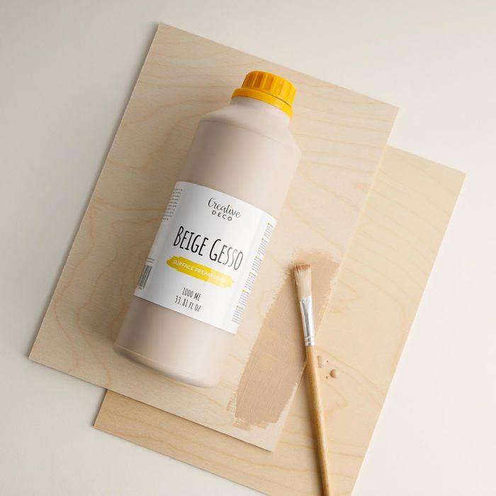 Sous-couche Acrylique - CREATIVE DECO - Beige - 1 L - Non toxique - Séchage rapide