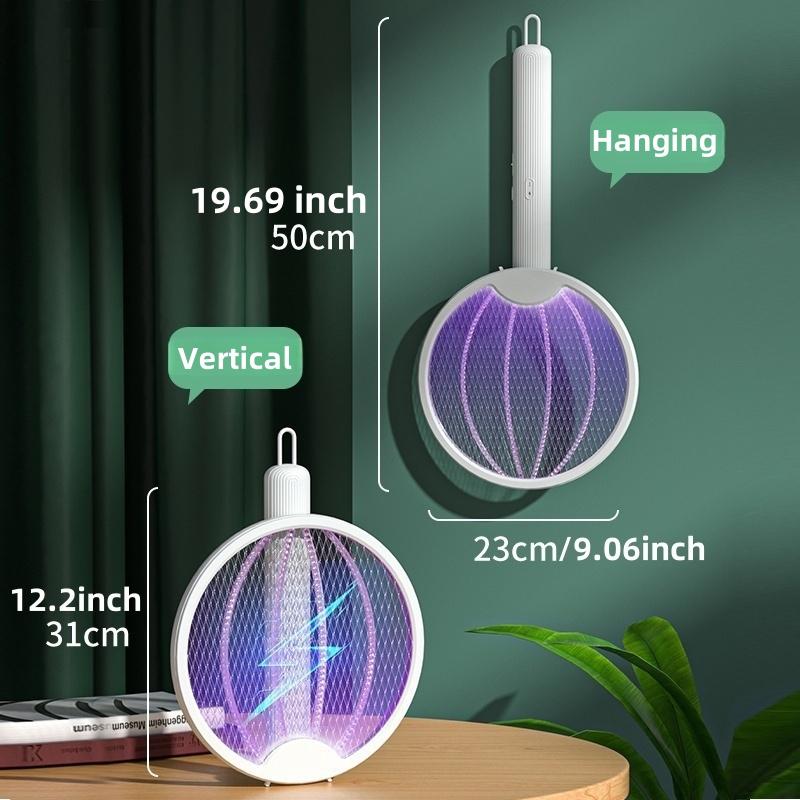 Upgraded Electric Mosquito Killer Foldable Handheld Bug Zapper USB Rechargeable Fly Swatter With UV Light Trap Insect Killer