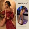 Sexy lingerie sexy classical bride perspective belly pocket Hanfu suit