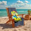 1Pc Pororo'S Rainbow Adventure Beach Towel, Quick Dry, Multi-Use for Beach Pool Gym Yoga Home Travel, Christmas, Halloween, Xmas Gift M929222