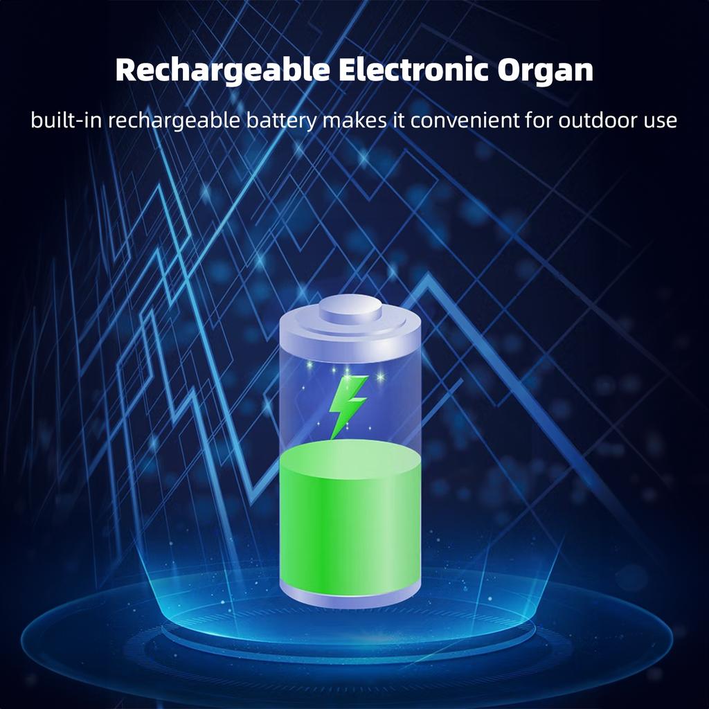 61-Key Foldable Electronic Piano Multifunctional Electronic Organ 61 Keys Sensitive Piano Keyboard