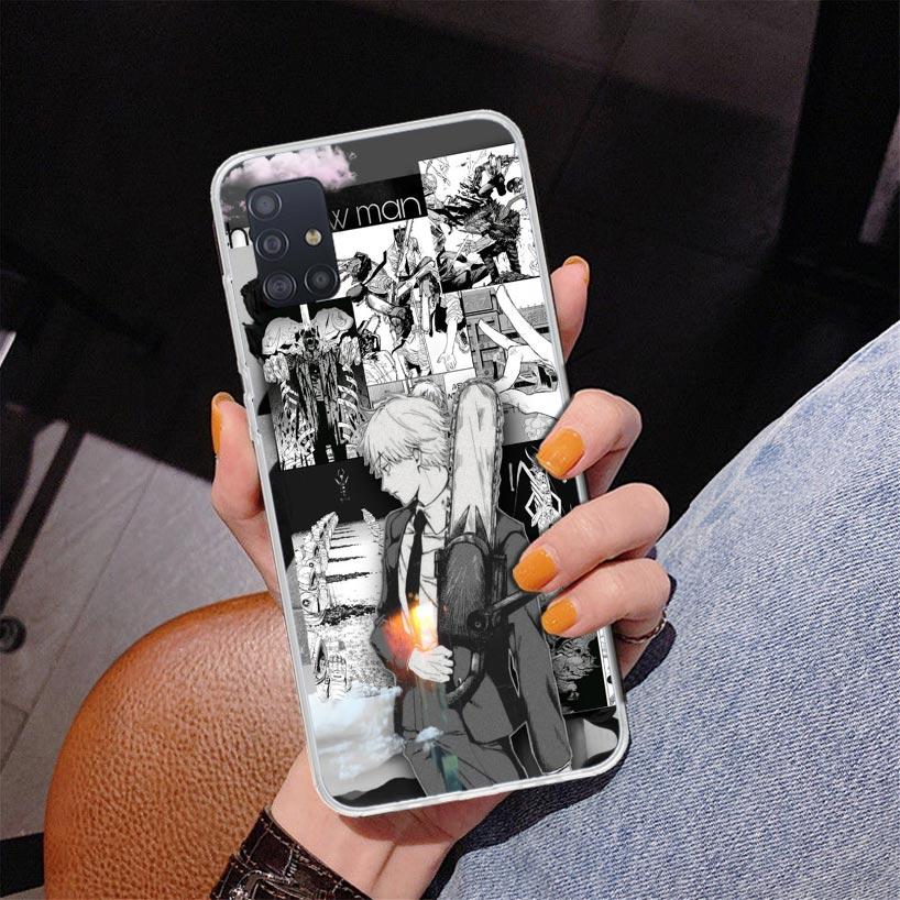 Anime Chainsaw Phone Case For Samsung Galaxy A52 A32 A22 A12 A51 A31 A50S A30S A20S A10S Note 20 Ultra 10 Plus S10 A72 A71 Galax