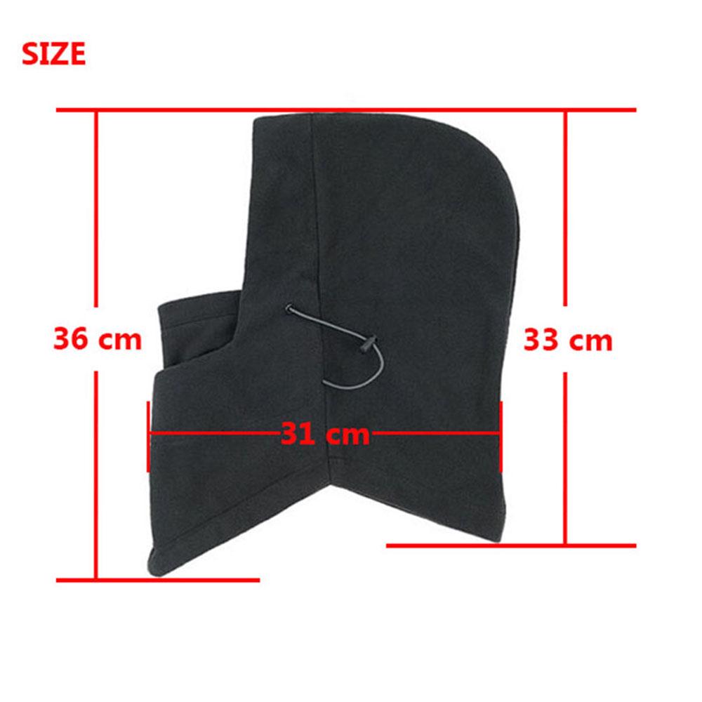 6-in-1 Winter Swat Face Black Balaclava Ski Thermal Hat Protect Mask Windproof