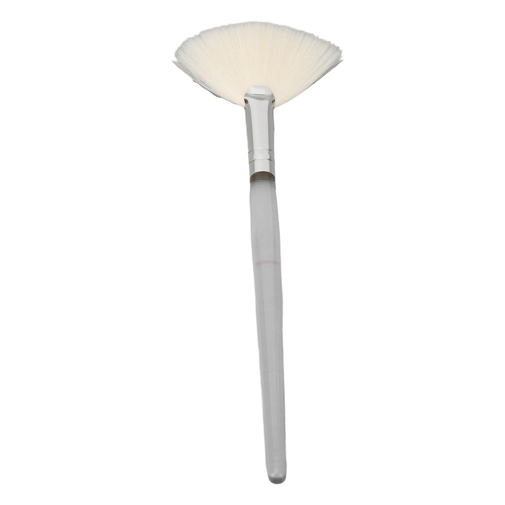 Кисть-веер для маски для лица с прозрачной ручкой, плоская косметическая кисть для лица для салона красоты, большая