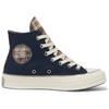 Converse Chuck 70 High Canvas & Plaid - Obsidian женские кроссовки Blue Egret Classic-Grey A12453C
