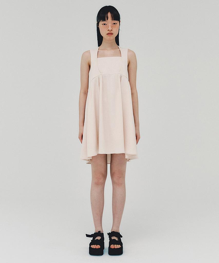 Awi Baby Doll Dress_Peach