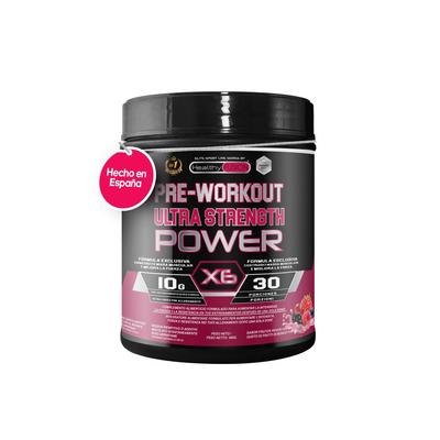 Предтренировочный энергетический напиток Healthy Fusion | Сильный предтренировочный комплекс с креатином | Устраняет усталость и утомляемость | 300 г красных фруктов