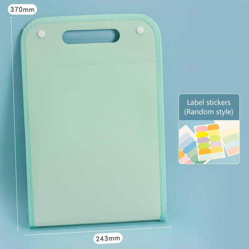 13 Pocket File Folders Portable A4 Letter Size Macaron Color Accordian Document Organizer For Classroom Office Home Storage