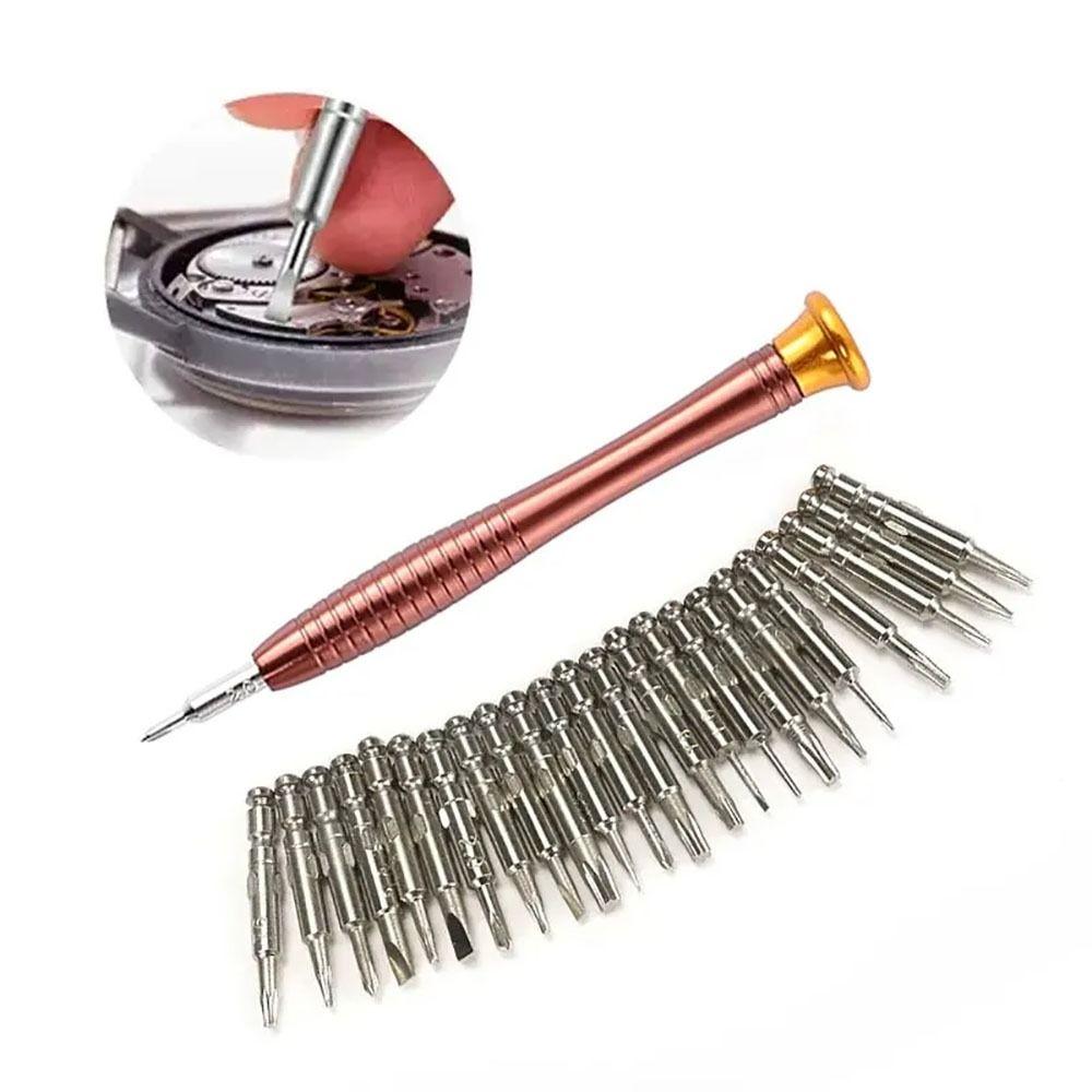 1Set Pocket Tools Screwdriver Set 25 In 1 Repair Tools Kit  for Camera Watch Tablet PC Repair