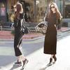 Korean Style Medium-Length Slimming Thick Hoodie Sweatshirt Pullover Dress for Women